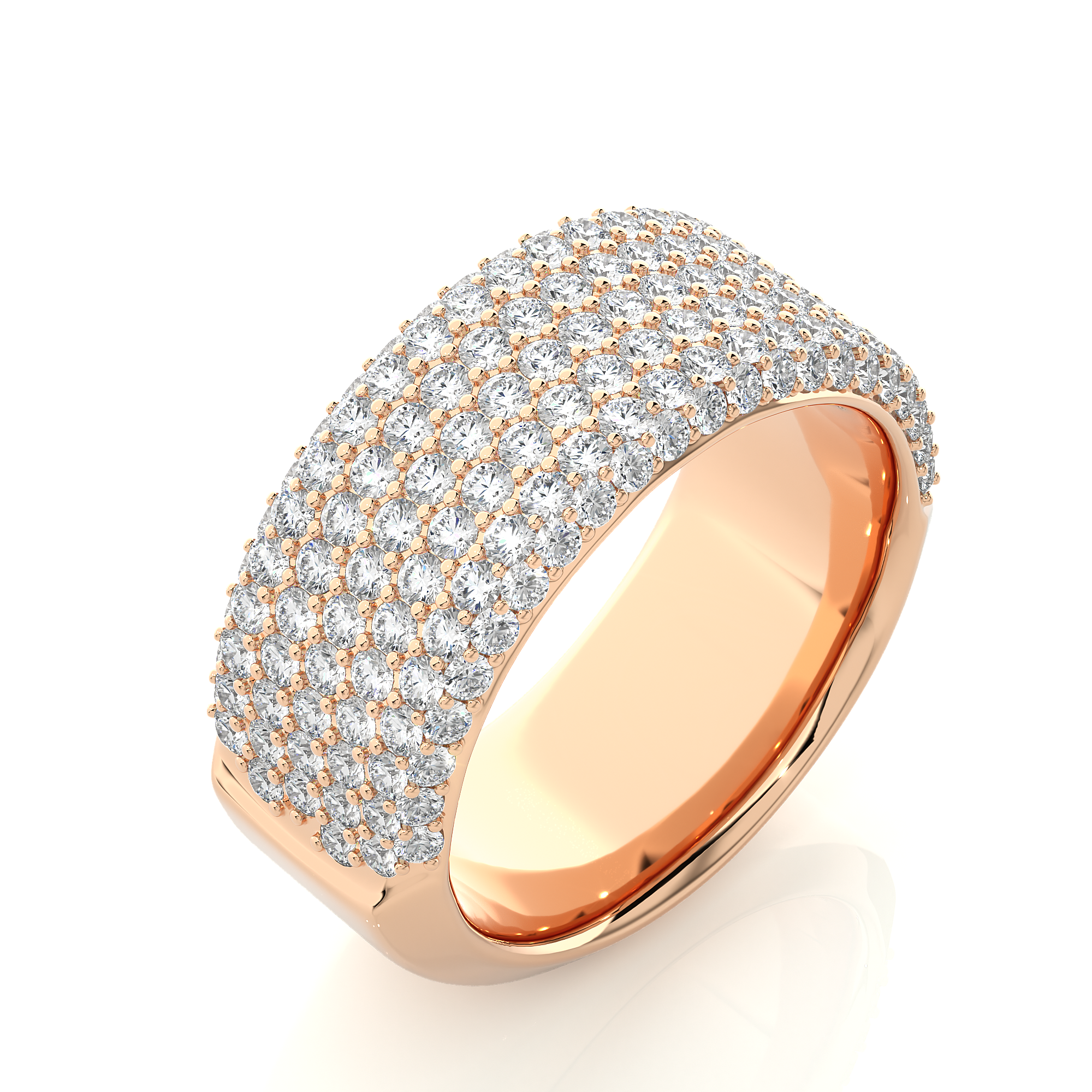 1.93 Carat HI Color VS1 Clarity Diamond Studded Natural Diamond Ring.
